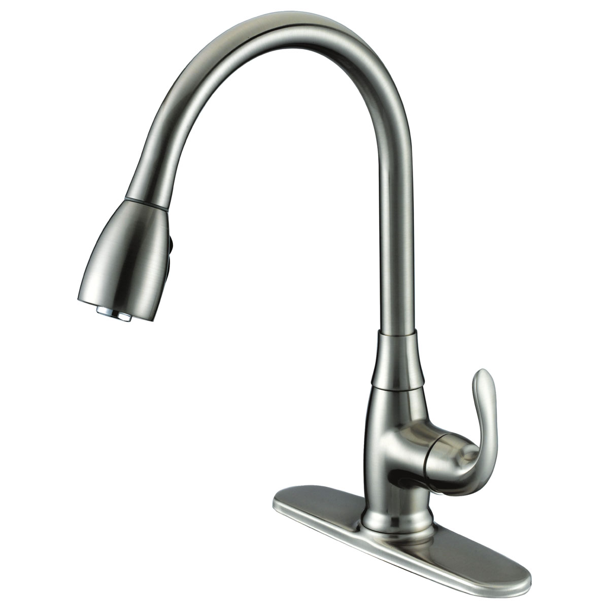 191-7698 Noble Single Handle Kitchen Faucet – Compass 191-7698 Noble Single Handle Kitchen Faucet – Compass